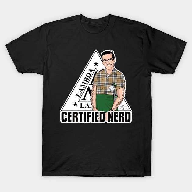 Certified Nerd (Skolnick) T-Shirt by Gen Pop Art